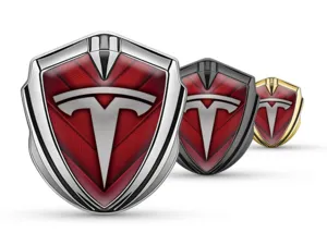 Tesla Insigne Auto-Adhésif Pro Style Finition Alliage